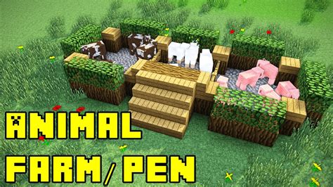 How To Make A Animal Farm In Minecraft Pe